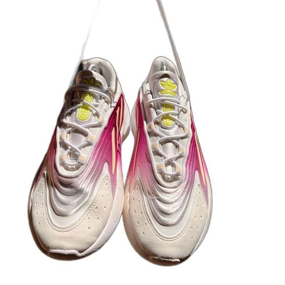 Adidas Ozelia Women’s Running Shoes Purple Green Futuristic Chunky Sneakers Sz 8 - Picture 10 of 11